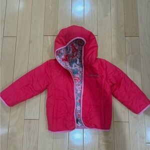 Columbia Kids' Bright Pink Reversible Puffer Jacket